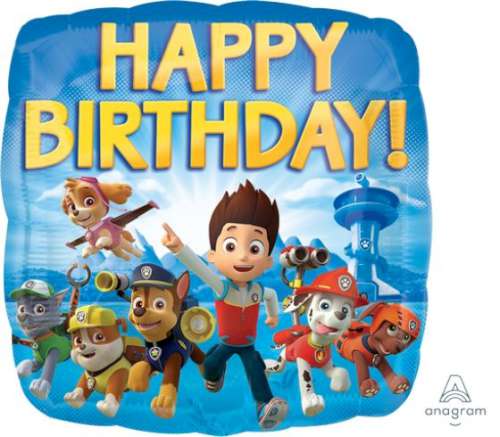 Paw Patrol Foil Balloon - Design 2 - Click Image to Close